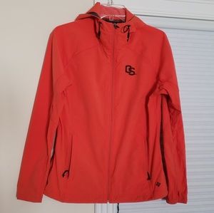 Columbia Women's Red Hooded Softshell Jacket